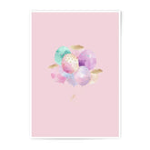 Watercolor Balloons Photographic Prints, Pastel Party Decor, Kids Room Art, Nursery Wall Art, Birthday Gift, Balloon Photography Prints - Tawshia